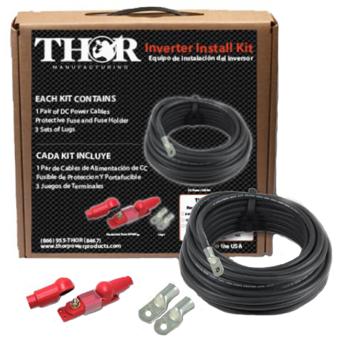 Thor Thfbcbl20ft1/0, Inverter Installation Kit With 20 Ft 1/0 Cable