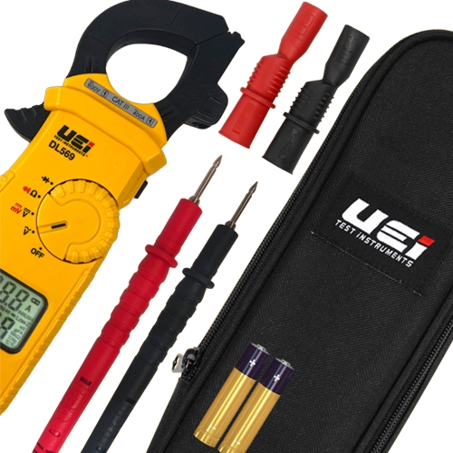 Buy UEi DL569, 400A Dual Display Clamp Meter w/ Test Lead Storage