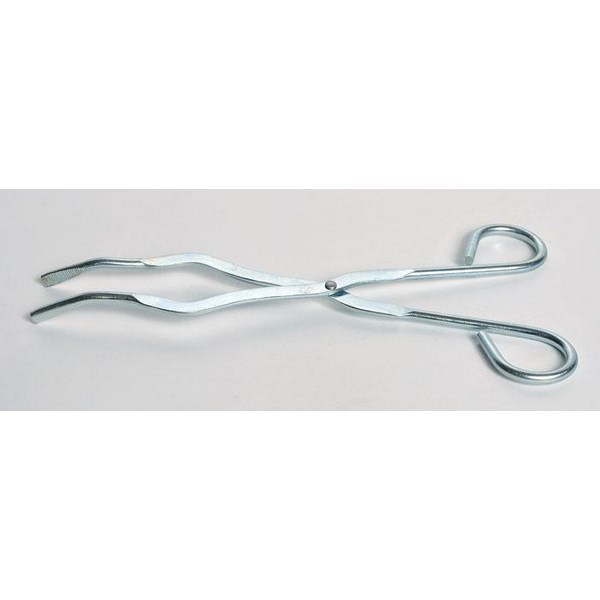 Crucible Tongs, 9 with Riveted Joint, Serrated Tip, Stainless Steel, each