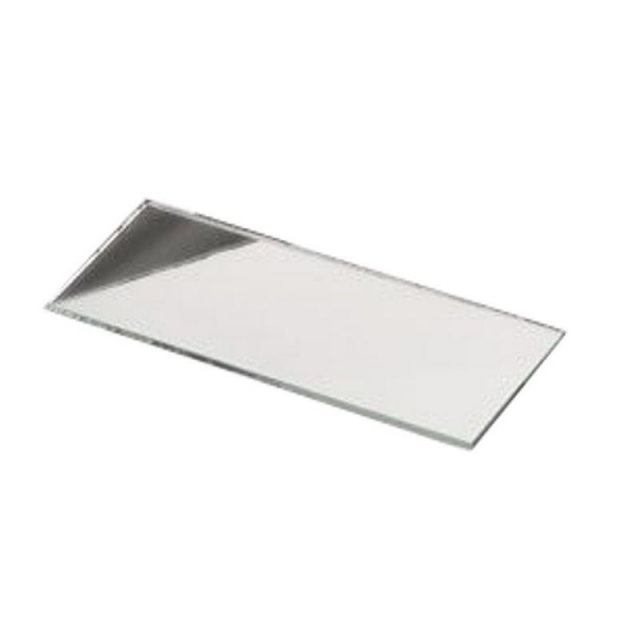 Acrylic Mirror - 4 x 2 Inches, Men's, Size: One Size