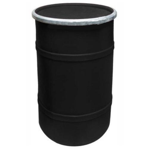 Us Roto Molding Ss-oh-15 Pl/br-bk, Black 15 Gallon Open Head Drum
