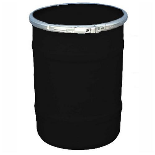 Us Roto Molding Ss-oh-15 Pl/sr-bk, Black 15 Gallon Open Head Drum