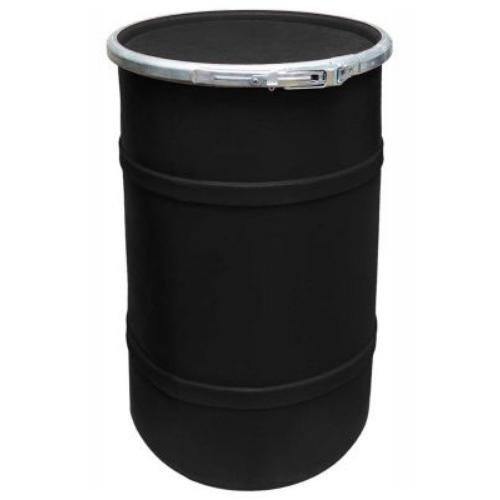 Us Roto Molding Ss-oh-20 Pl/sr-bk, Black 20 Gallon Open Head Drum