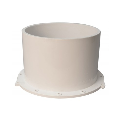 Valterra 1005-8, 8" Female Abs White Slip Flanged Valve Fitting