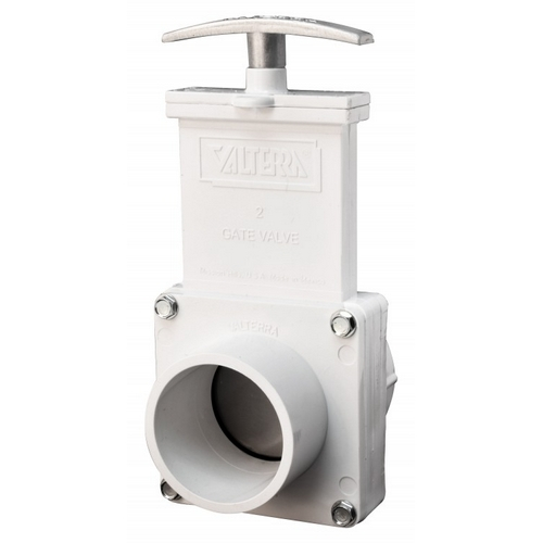 Valterra 4202, 2" Pvc White Slip X Spigot Ends Gate Valve