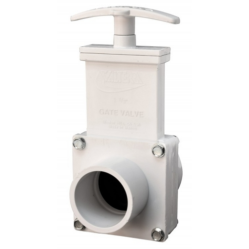 Valterra 6102, 1-1/2" Pvc White Female Slip X Spigot Ends Gate Valve