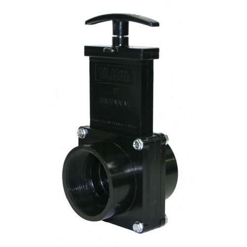 Valterra 7207, Abs Black Fpt X Fpt Ends Gate Valve W/paddle & Handle