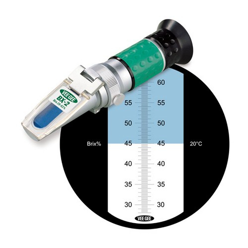 Vee Gee Scientific 43003, Bx-2 Refractometer, 28-62% Brix