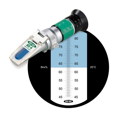 Vee Gee Scientific 43007, Bx-4 Refractometer, 45-82% Brix