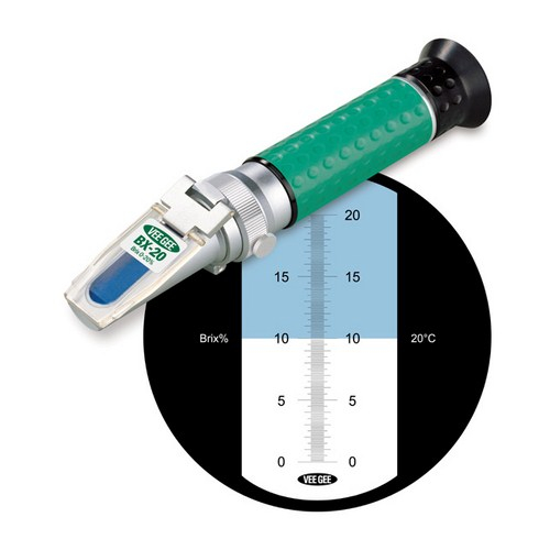 Vee Gee Scientific 43011, Bx-20 Refractometer, 0-20% Brix