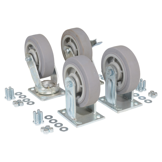 Vestil CST-F34-6X2DT-R Polyurethane Rigid Caster 6 in