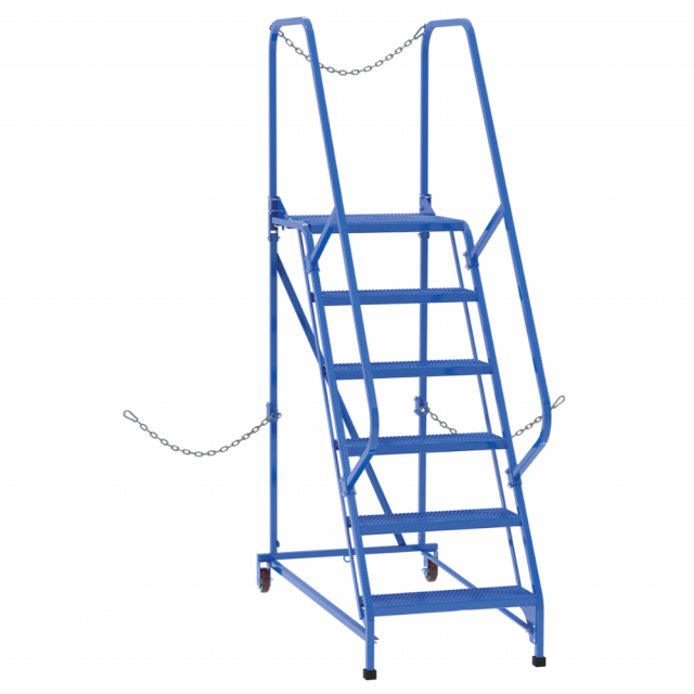 Buy Vestil LADSTAL6P, Steel SemiTrailer Access Ladder, 6 Step, Blue