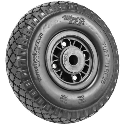Wheeleez Wz1-26tt-pa, 26cm Tuff-tire Wheel, 1/2" Plastic Bushing
