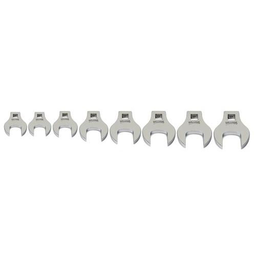 Williams 10790, 3/8" Drive Crowfoot Wrench Set 9mm - 16mm