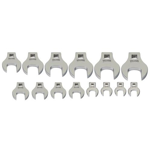 Williams 10841, 1/2" Drive Crowfoot Wrench Set 1-11/16" - 2-1/2"