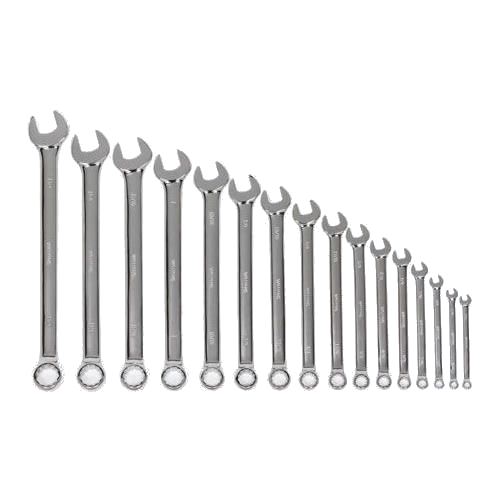 Williams 11009, High Polished Wrench Set 1/4" - 1-1/4"
