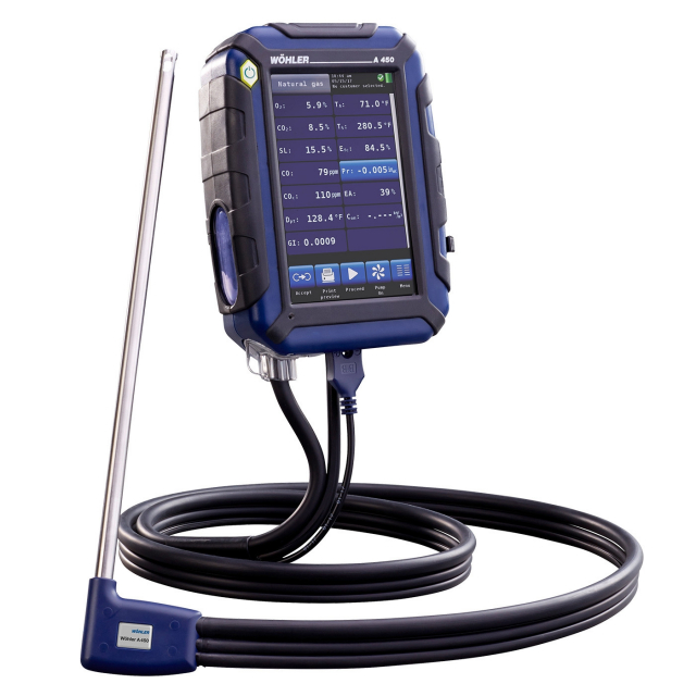 Wohler 8174, A450l Flue Gas Analyzer, Midi Case