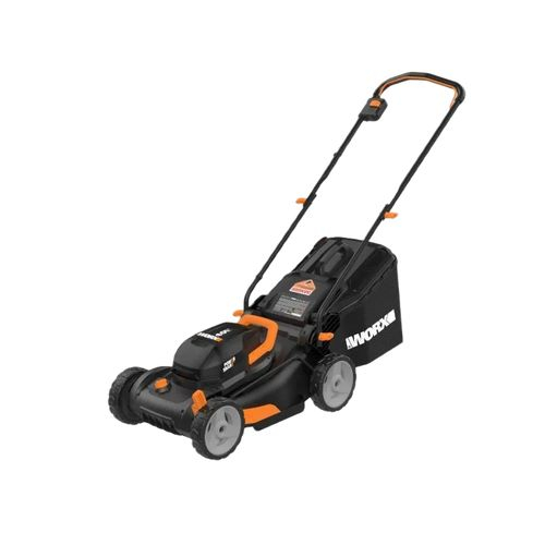 Buy Worx WG743, 40V Power Share 4.0AH 17" Cordless Lawn Mower Mega Depot