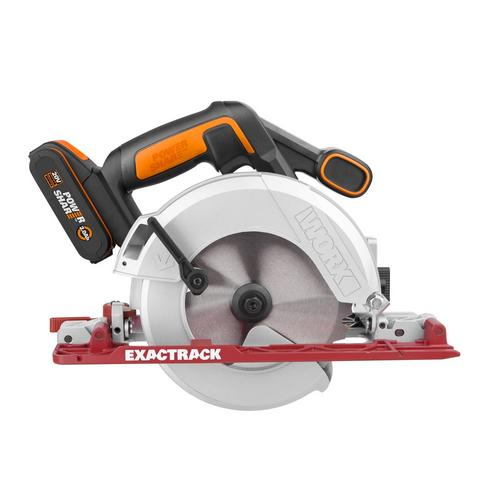 Worx Wx530l, 20v 6-1/2" Circular Saw Exactrack