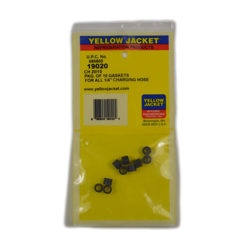 Yellow Jacket 19020 Refrigerant Hose Gasket 1/4 Yellow Jacket 19020 Refrigerant Hose Gasket 1/4